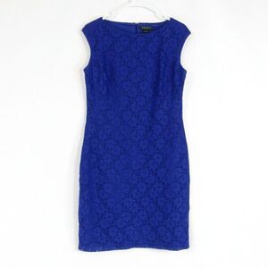 Indigo blue LAUREN RALPH LAUREN sheath dress 8